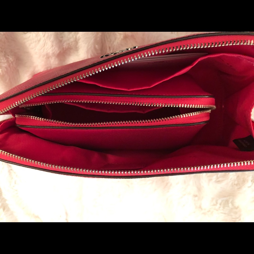 Coach COSMETIC case 22 in crossgrain leather - Picture 6 of 8